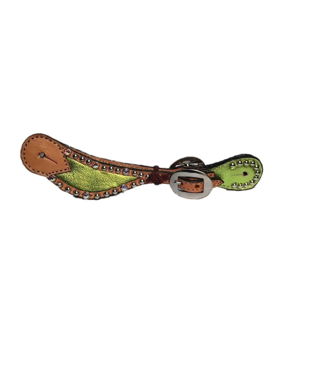 Alamo Saddlery Women's Metallic Spur Straps - Image 2