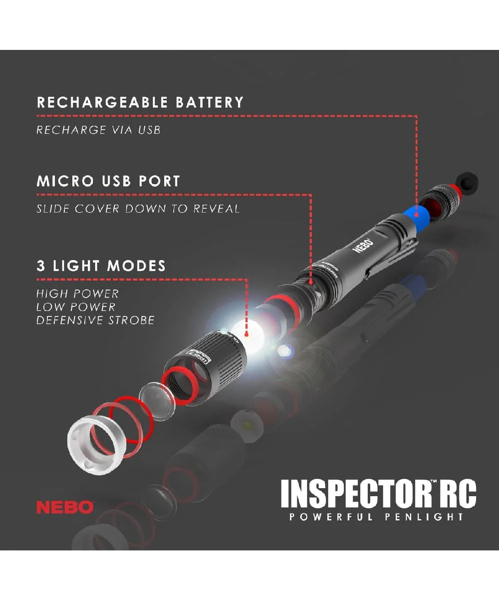 Alliance Consumer Nebo Inspector RC Rechargeable Penlight - Image 3