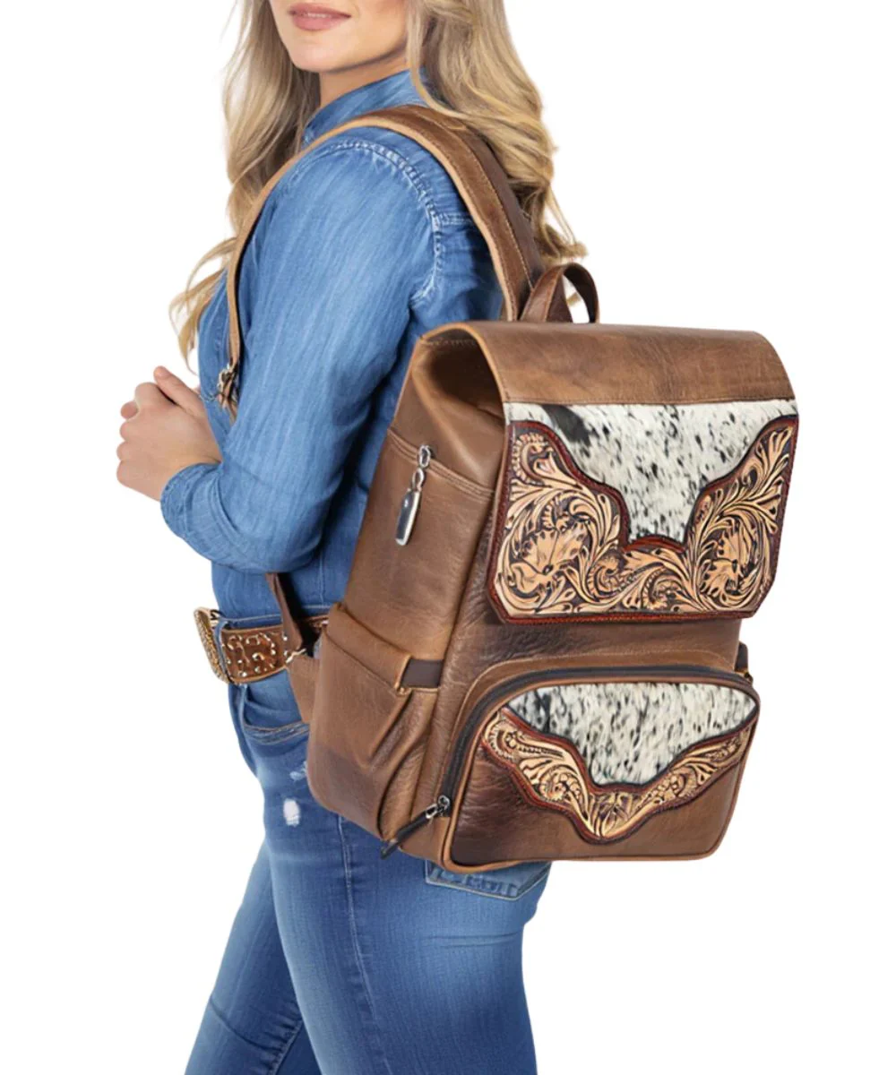 American Darling Women's Leather Backpack - Image 5