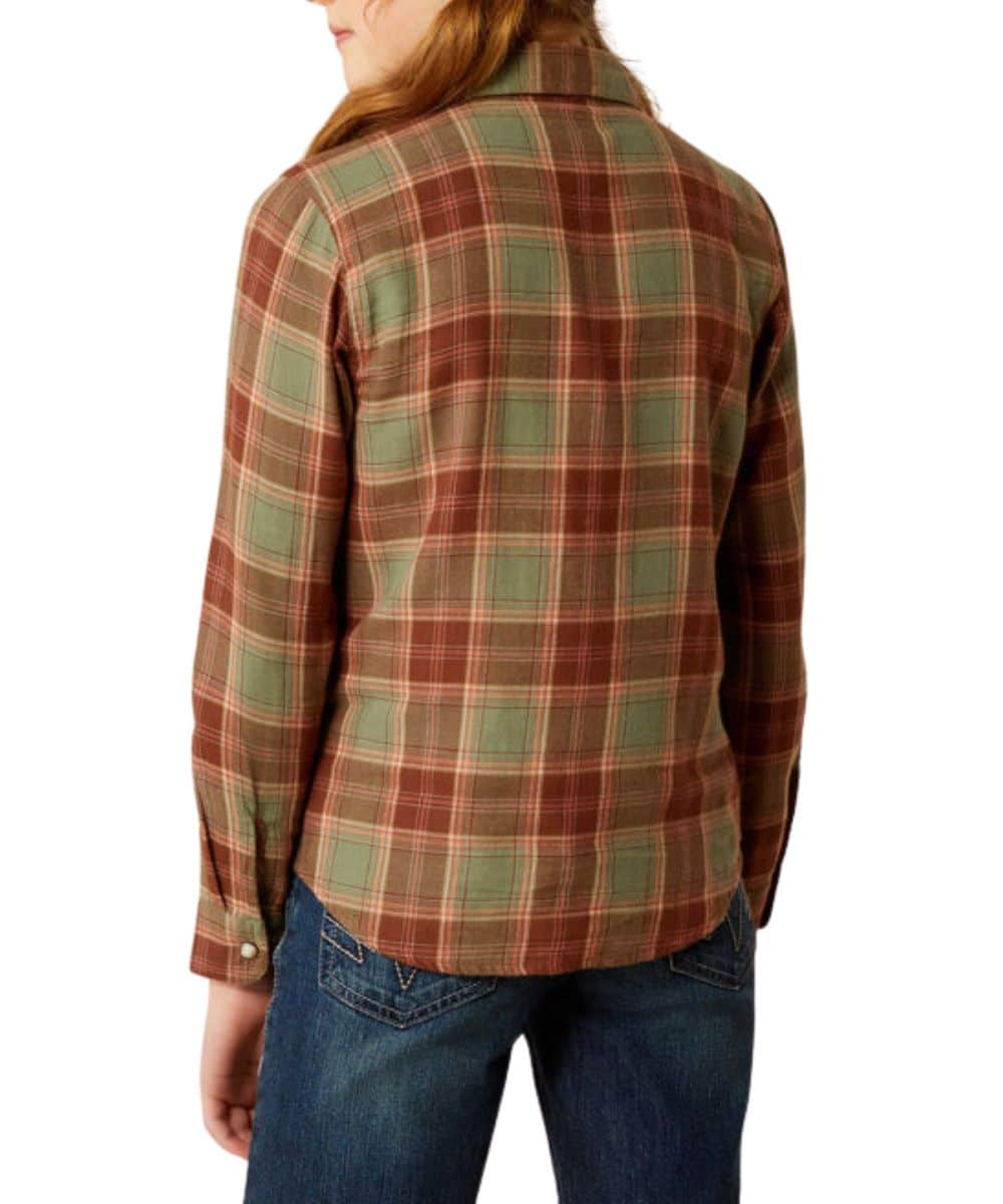 Ariat Girls' Ava Plaid Snap Shirt - Image 2