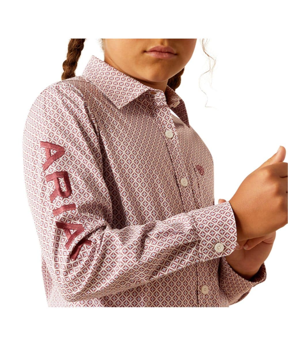 Ariat Girls' Team Kirby Button Down Shirt - Image 3