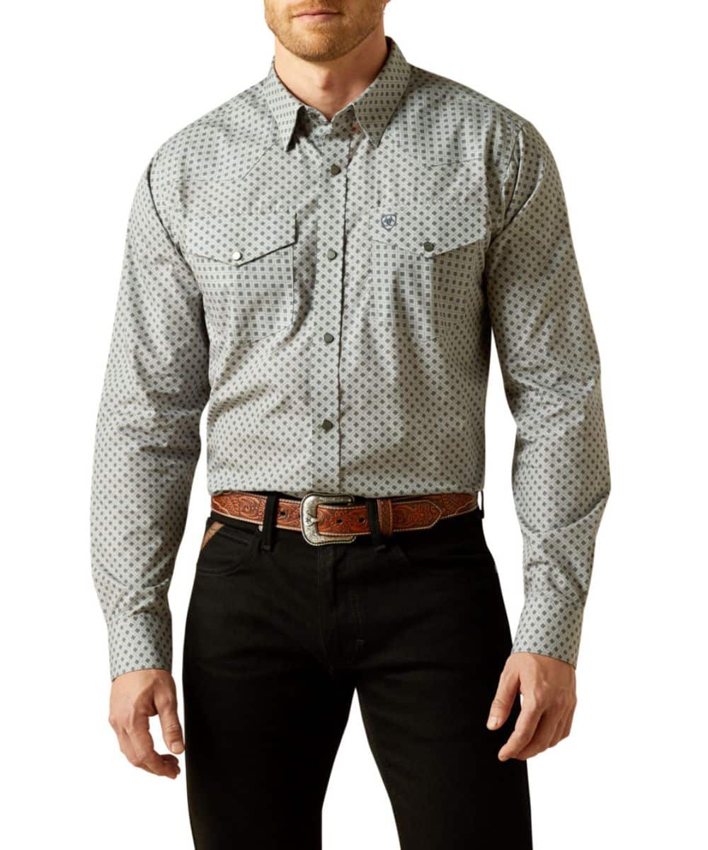 Ariat Men's Edward Fitted Snap Shirt