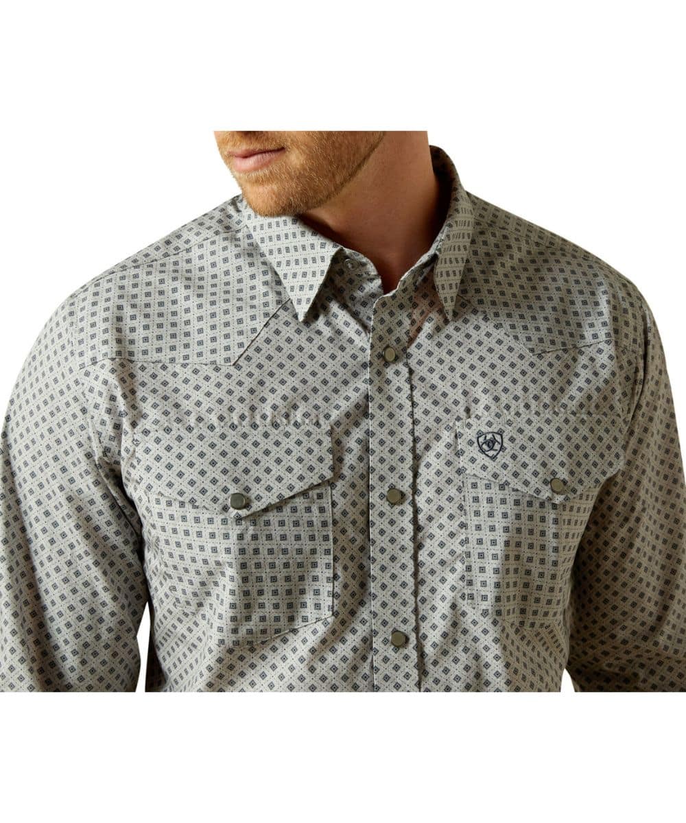 Ariat Men's Edward Fitted Snap Shirt - Image 3