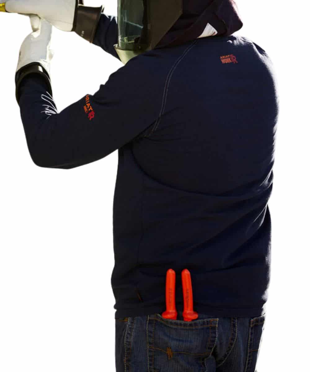 Ariat Men's FR Henley Work Top - Image 2