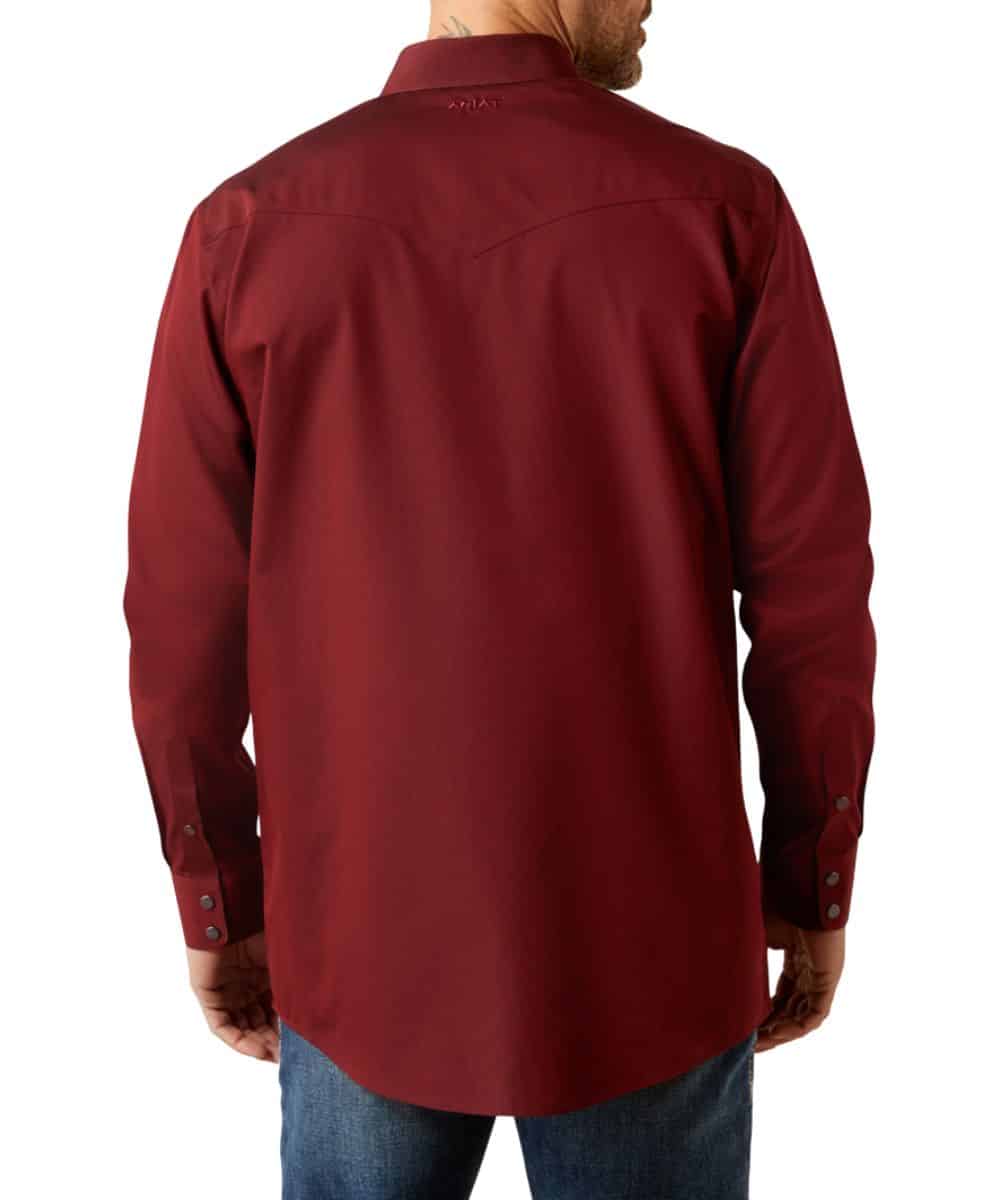 Ariat Men's Oxford Fitted Snap Shirt - Image 2