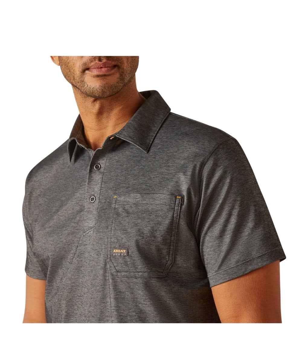 Ariat Men's Rebar Foreman Polo Shirt - Image 3