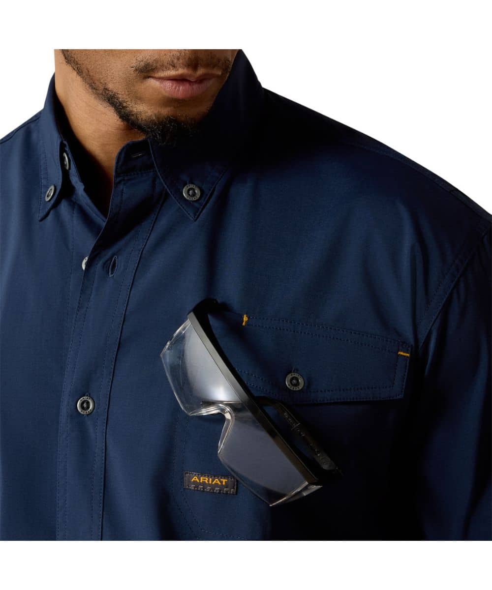 Ariat Men's Rebar VentTEK DuraStretch Button Down Work Shirt - Image 3