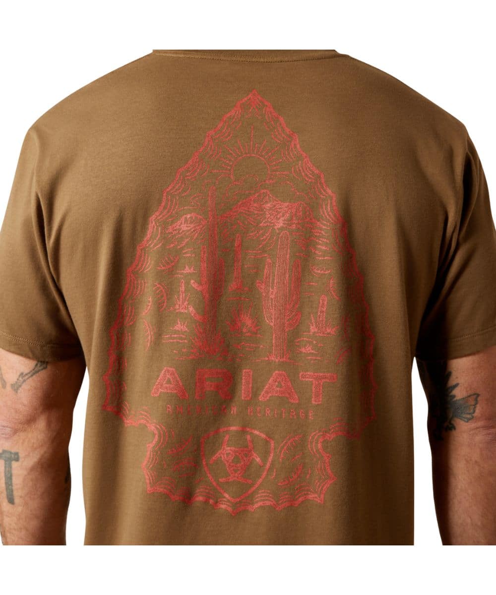 Ariat Men's Stone Arrowhead Tee - Image 3