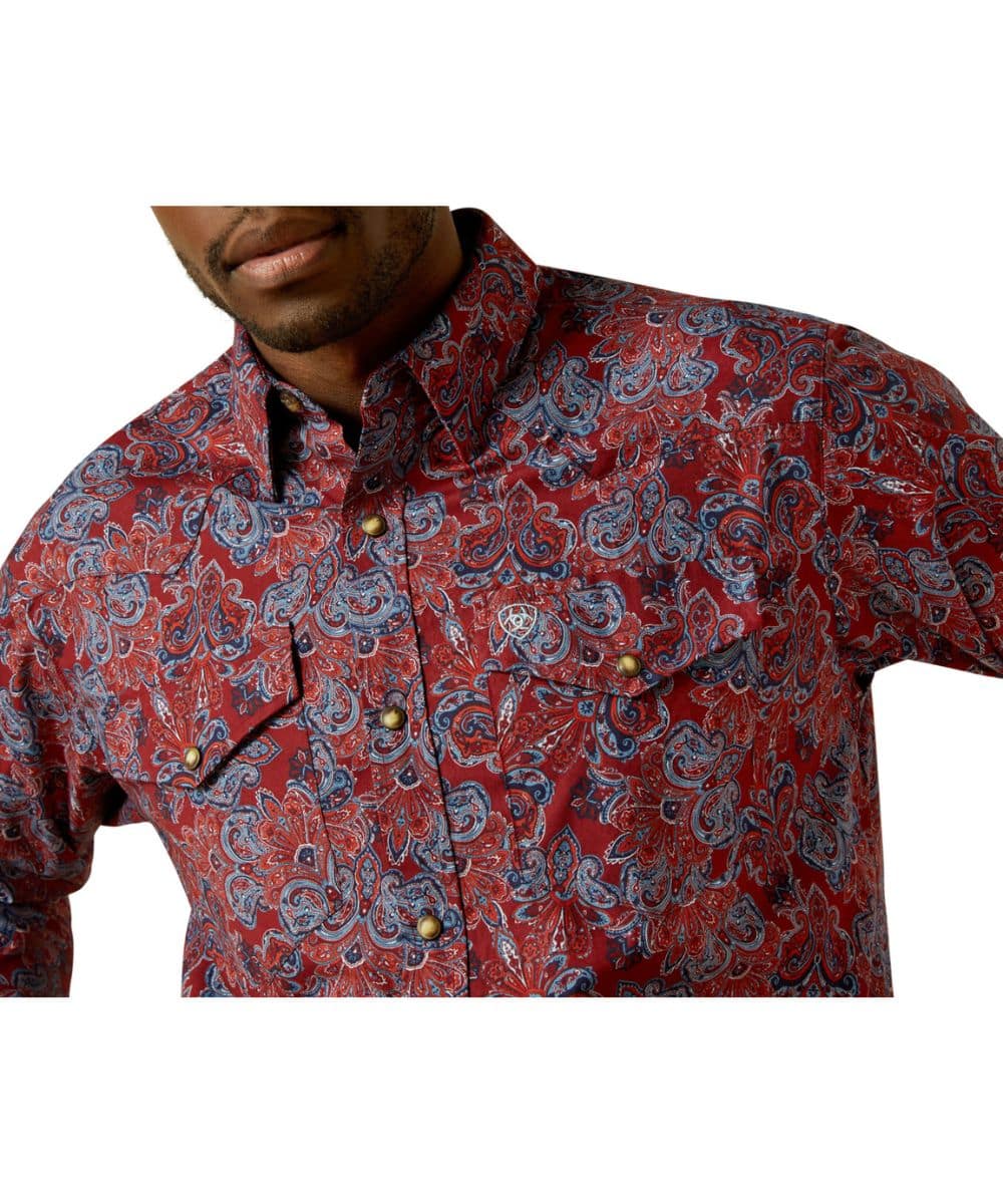 Ariat Men's Tyrone Fitted Snap Shirt - Image 3
