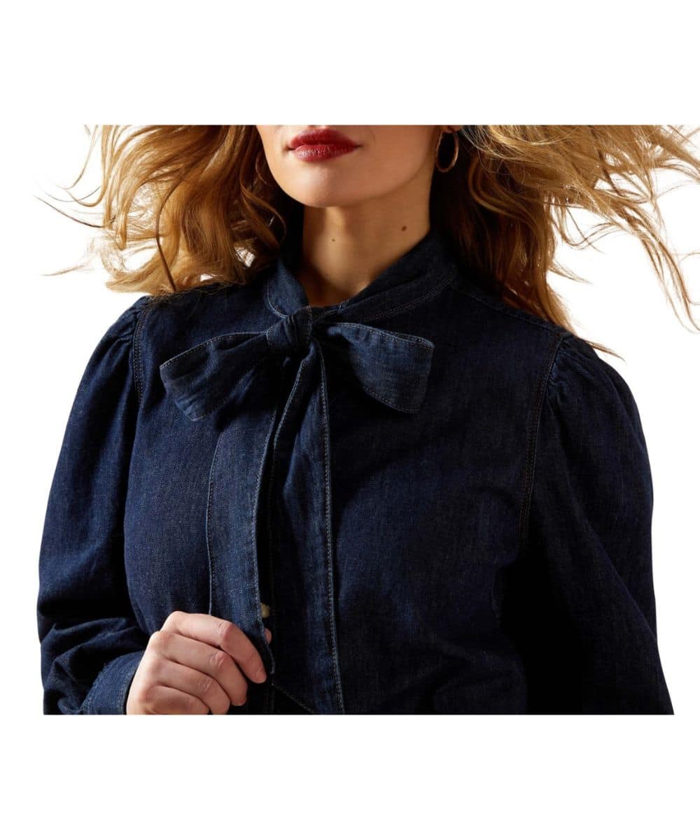 Ariat Women's Denim Snap Shirt - Image 3