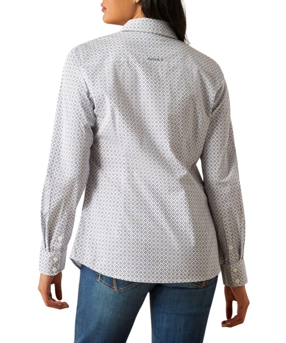 Ariat Women's Ocean Geo Print Kirby Button Down Shirt - Image 2