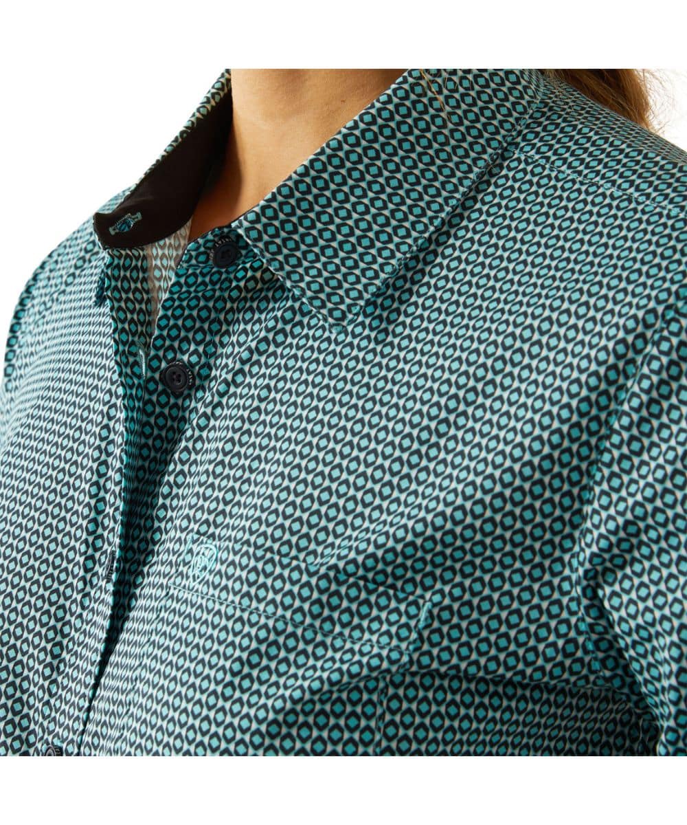 Ariat Women's Odina Geometric Kirby Button Down Shirt - Image 3