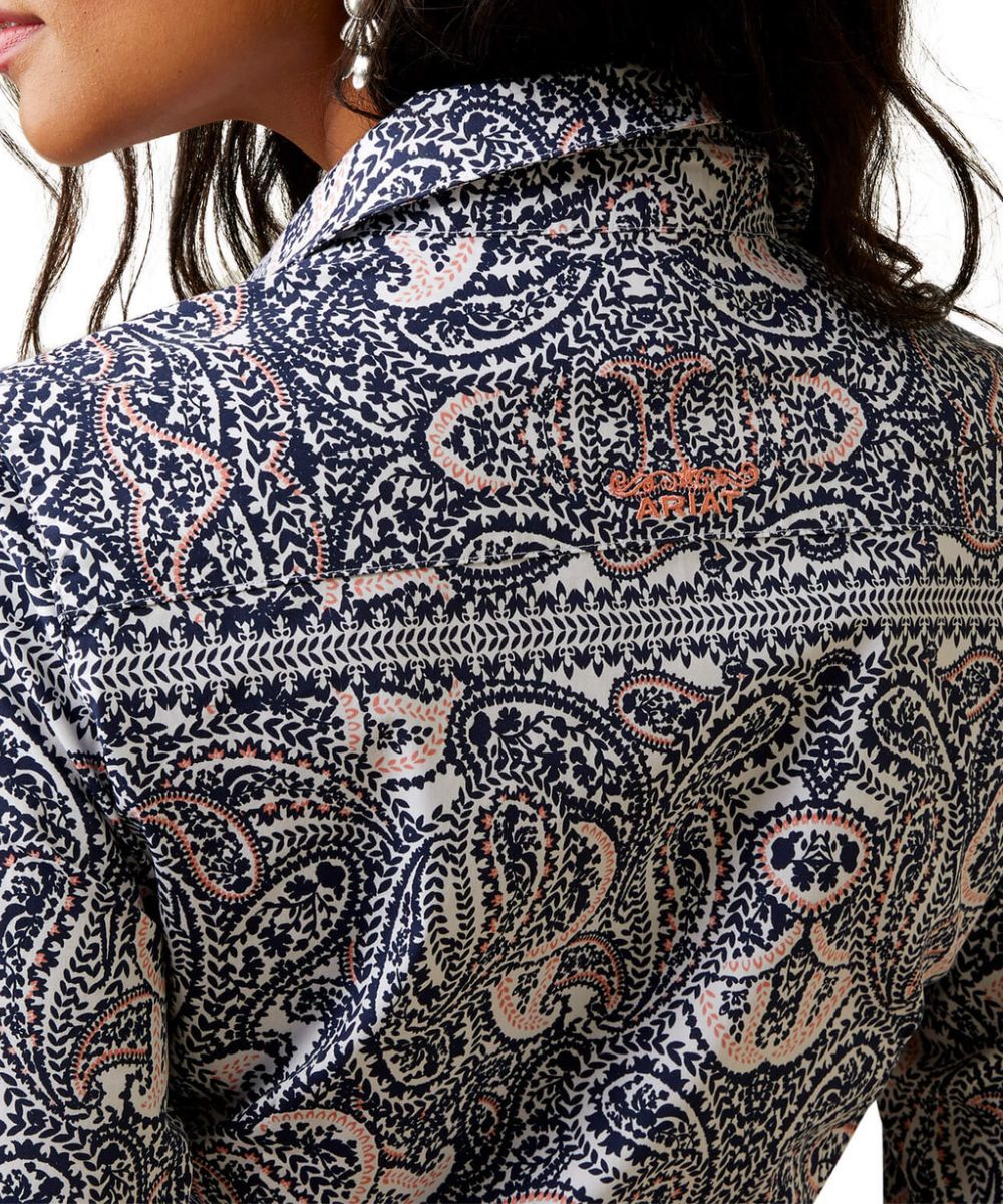Ariat Women's Watercolor Paisley Kirby Button Down Shirt - Image 3