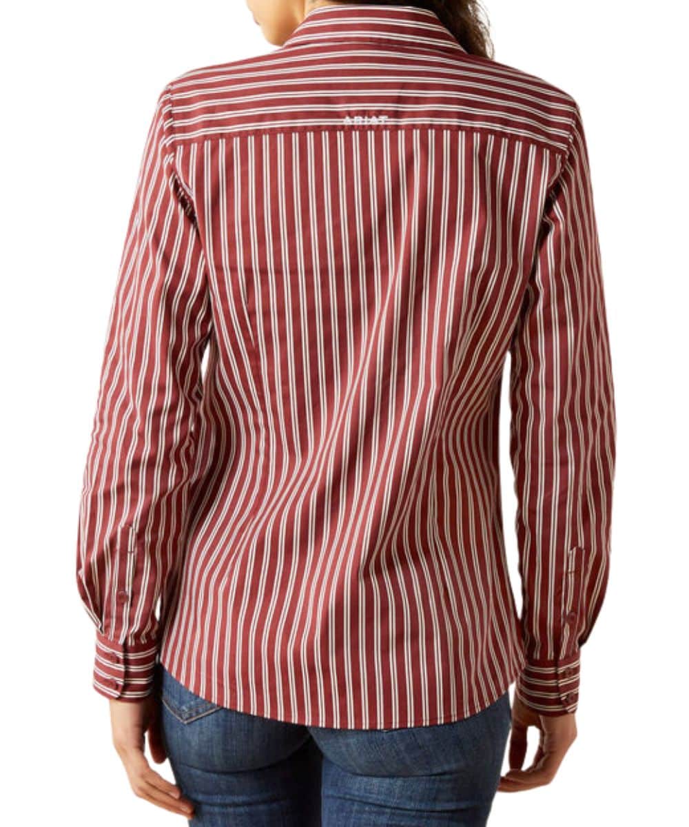 Ariat Women's Cabernet Stripe Kirby Stretch Button Down Shirt - Image 2