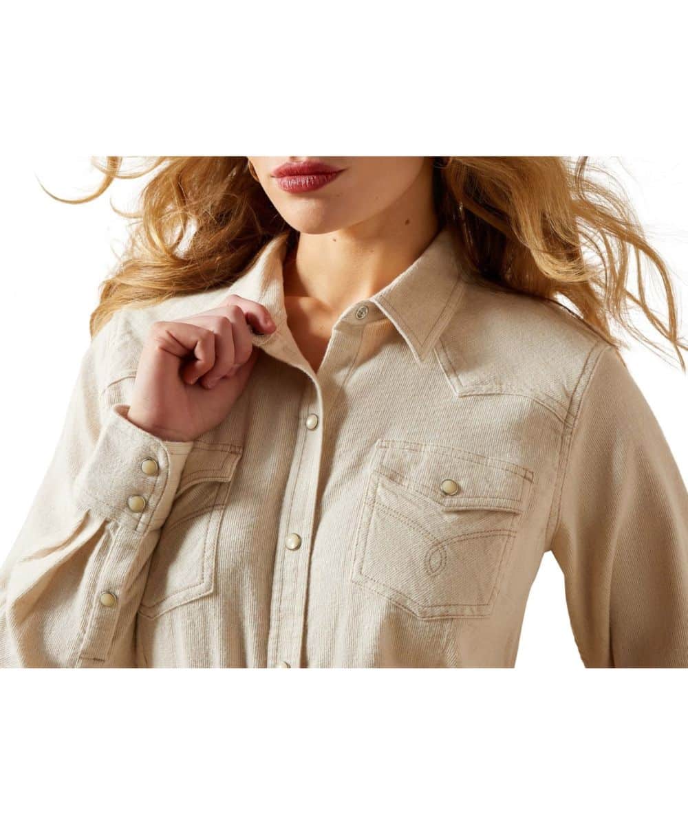 Ariat Women's Papyrus Western Snap Shirt - Image 3