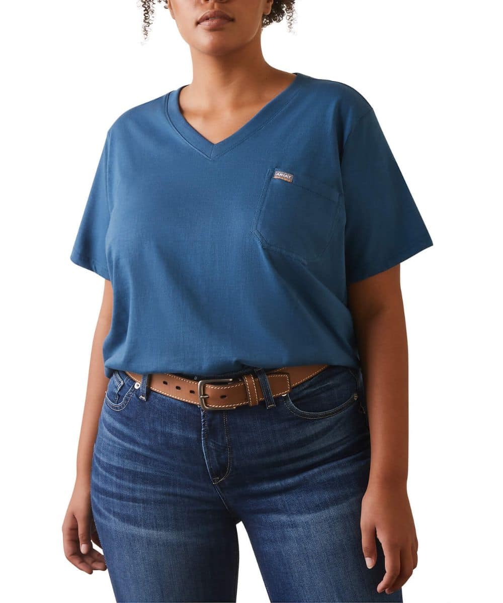Ariat Women's Rebar American Flag Tee - Image 2