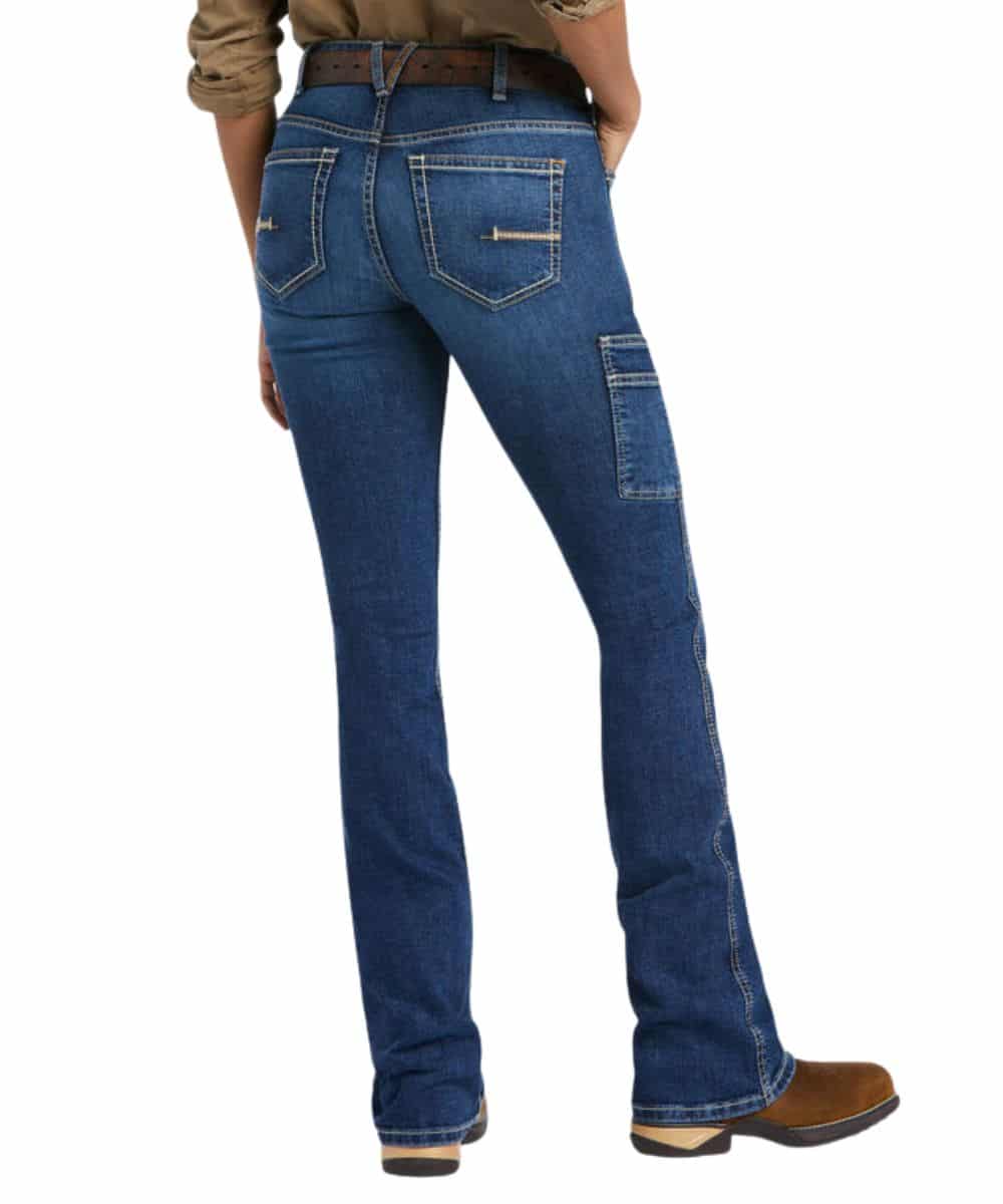 Ariat Women's Rebar Work Flex Riveter Boot Cut Jean - Image 2