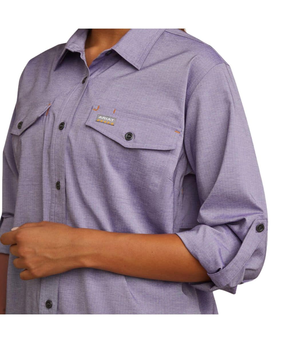 Ariat Women's Rebar VentTEK DuraStretch Work Shirt - Image 3