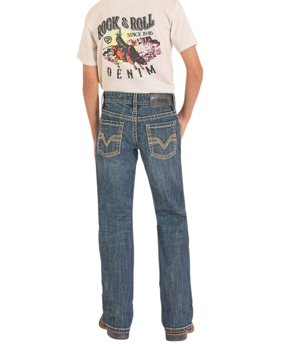 Rock & Roll Denim Boys' ReFlex Boot Cut Jean - Image 2