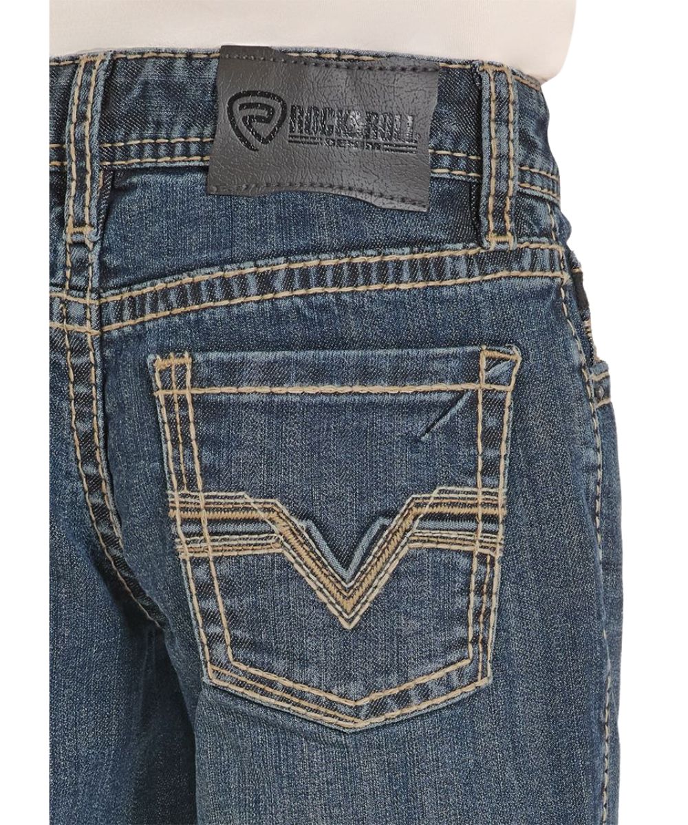 Rock & Roll Denim Boys' ReFlex Boot Cut Jean - Image 4