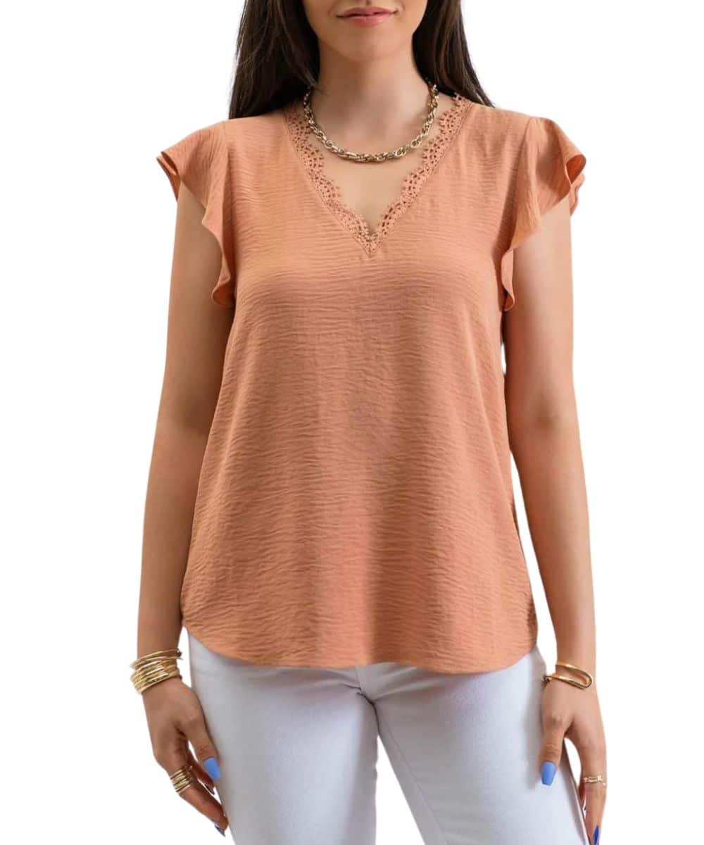 Blu Pepper Women's Back Tie Blouse - Image 4