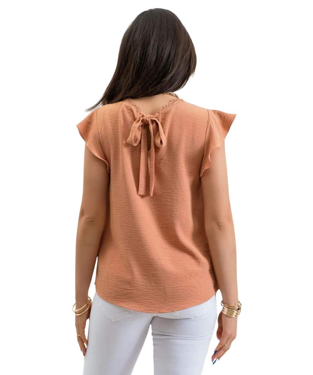 Blu Pepper Women's Back Tie Blouse - Image 5