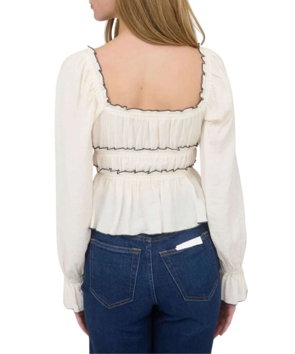 Blu Pepper Women's Bow Blouse - Image 2