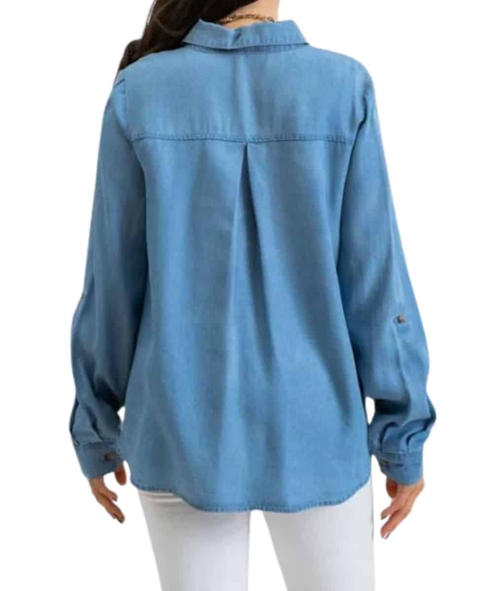 Blu Pepper Women's Button Down Blouse - Image 2