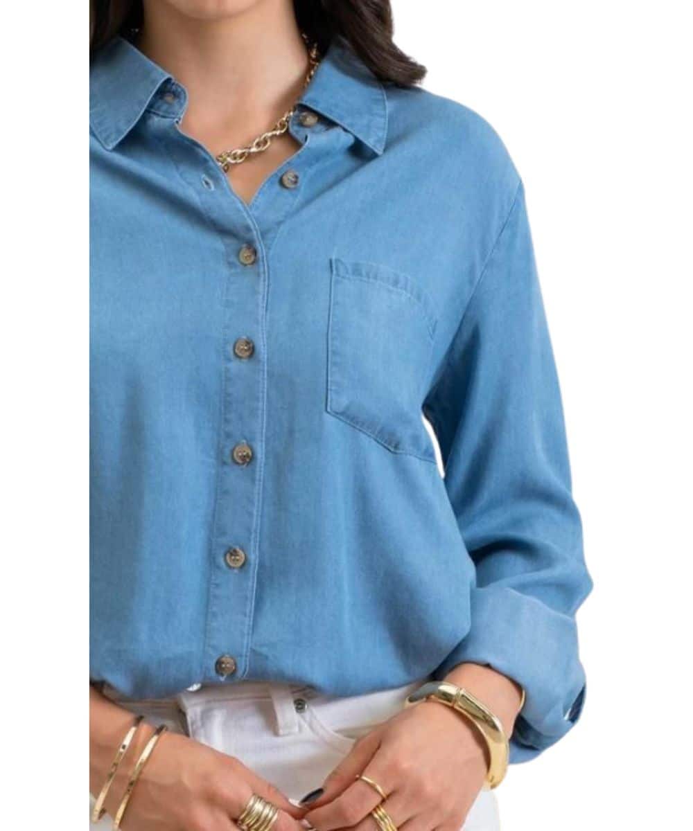 Blu Pepper Women's Button Down Blouse - Image 3