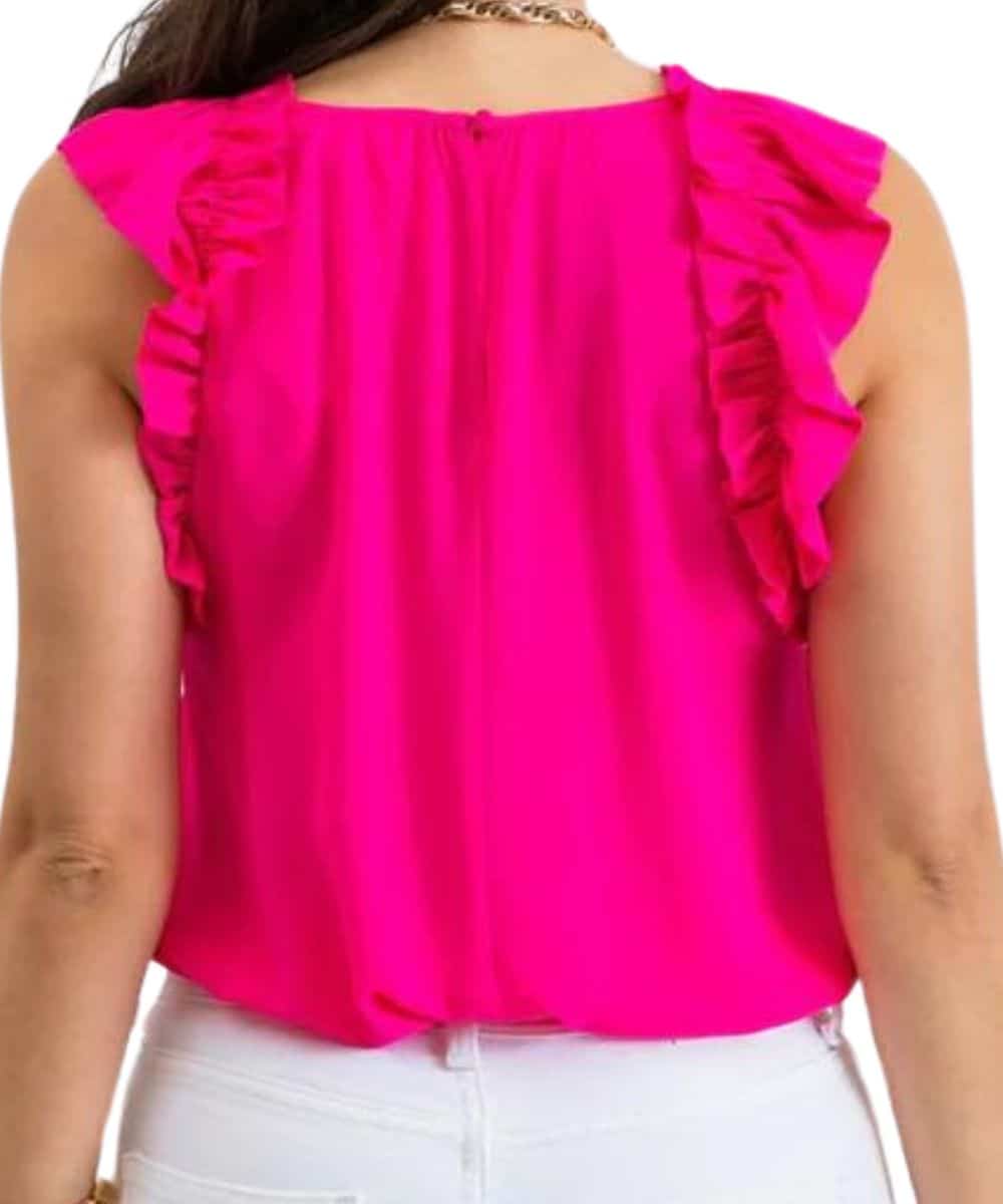 Blu Pepper Women's Ruffle Tank Top - Image 11