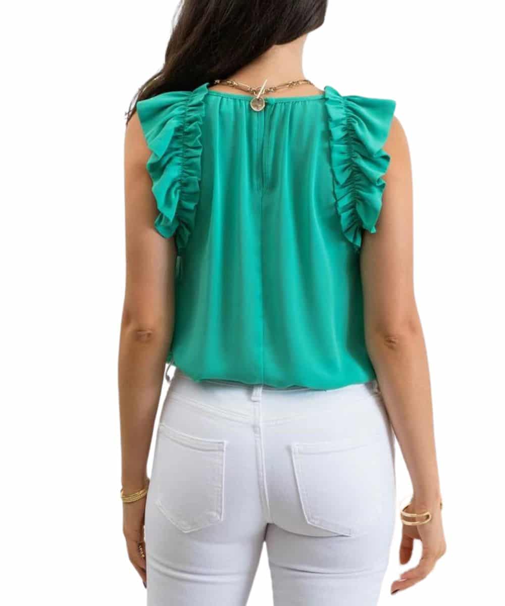 Blu Pepper Women's Ruffle Tank Top - Image 8