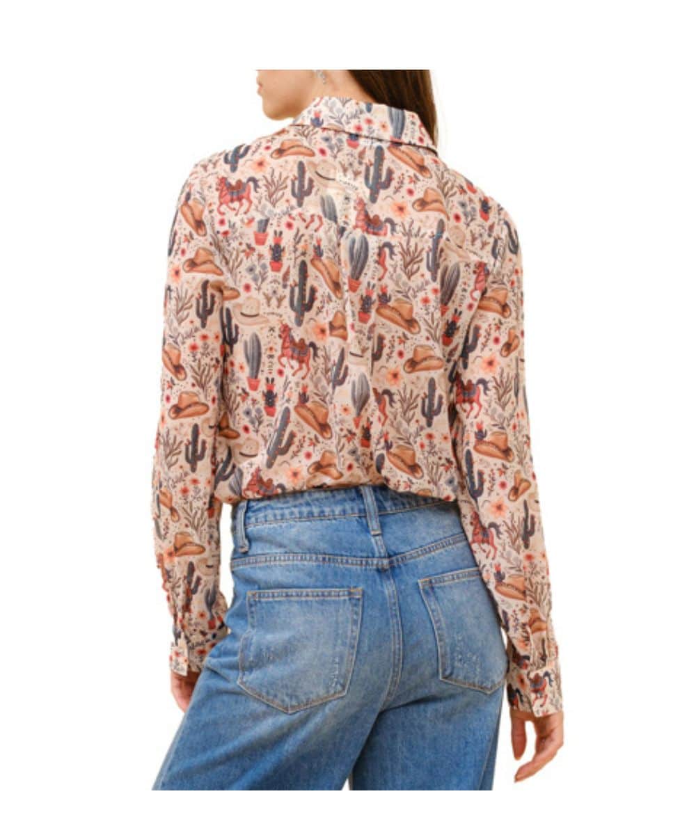 Blue B Women's Chiffon Top - Image 3