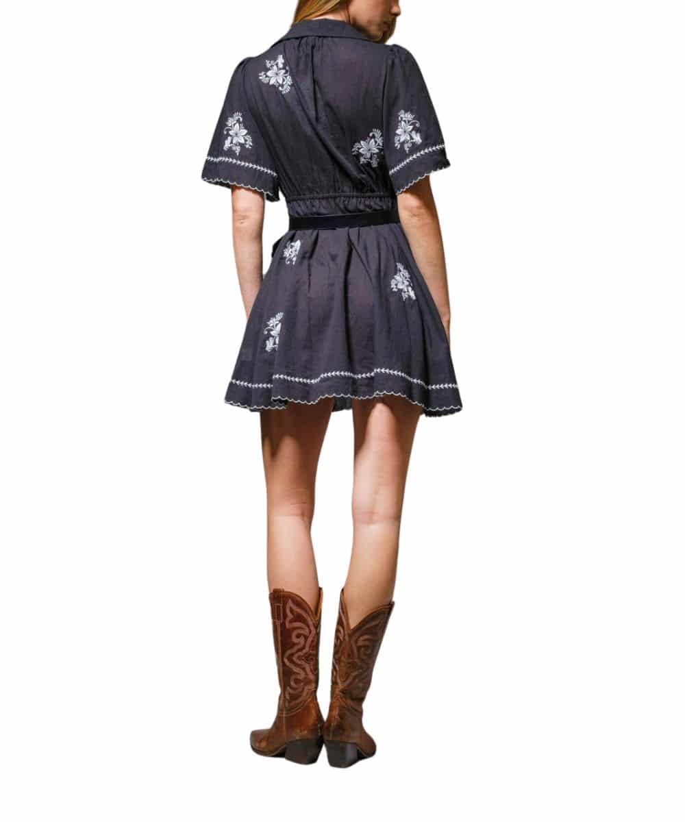Blue B Women's Embroidered Dress - Image 3