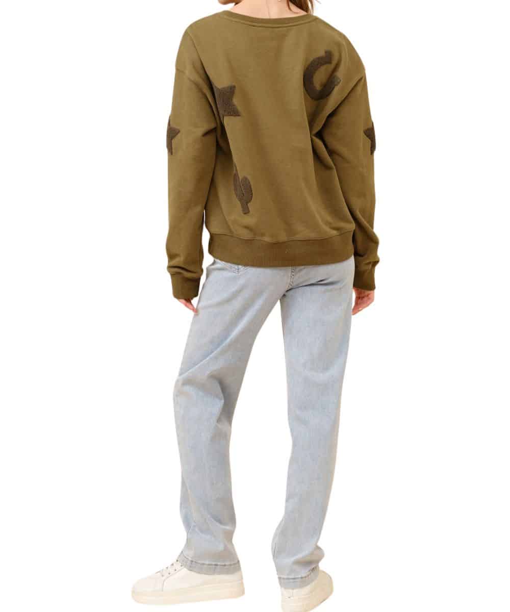 Blue B Women's Patchwork Sweatshirt - Image 3