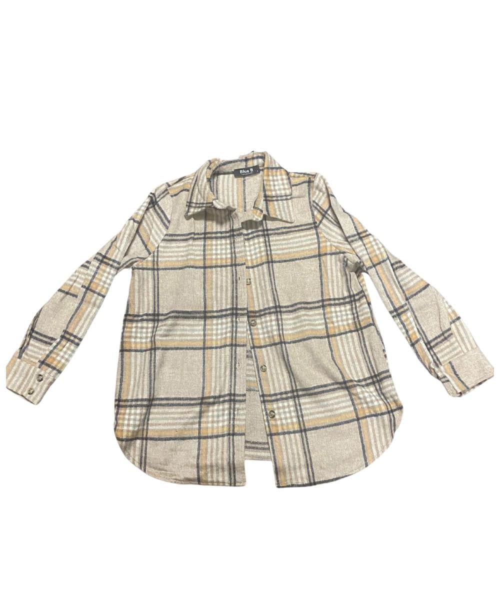 Blue B Women's Tan Snap Up Shacket