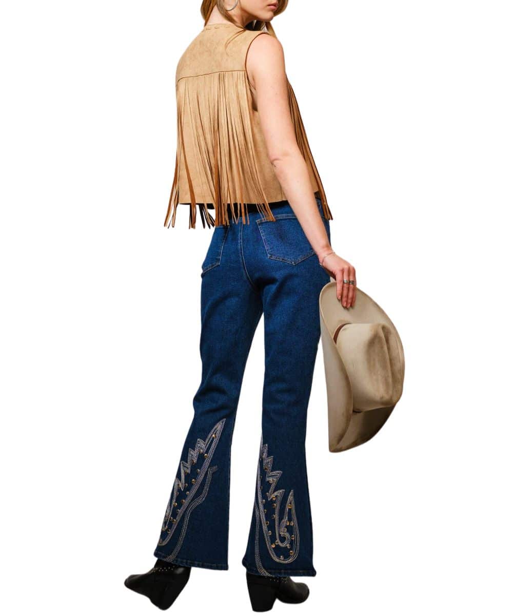 Blue B Women's Western Vest - Image 2