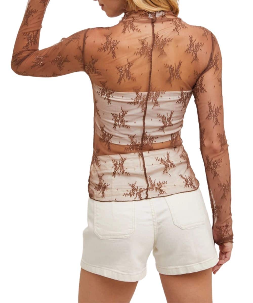 Bluivy Women's Lace Mesh Top - Image 4
