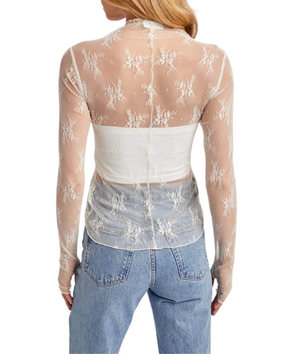 Bluivy Women's Lace Mesh Top - Image 8