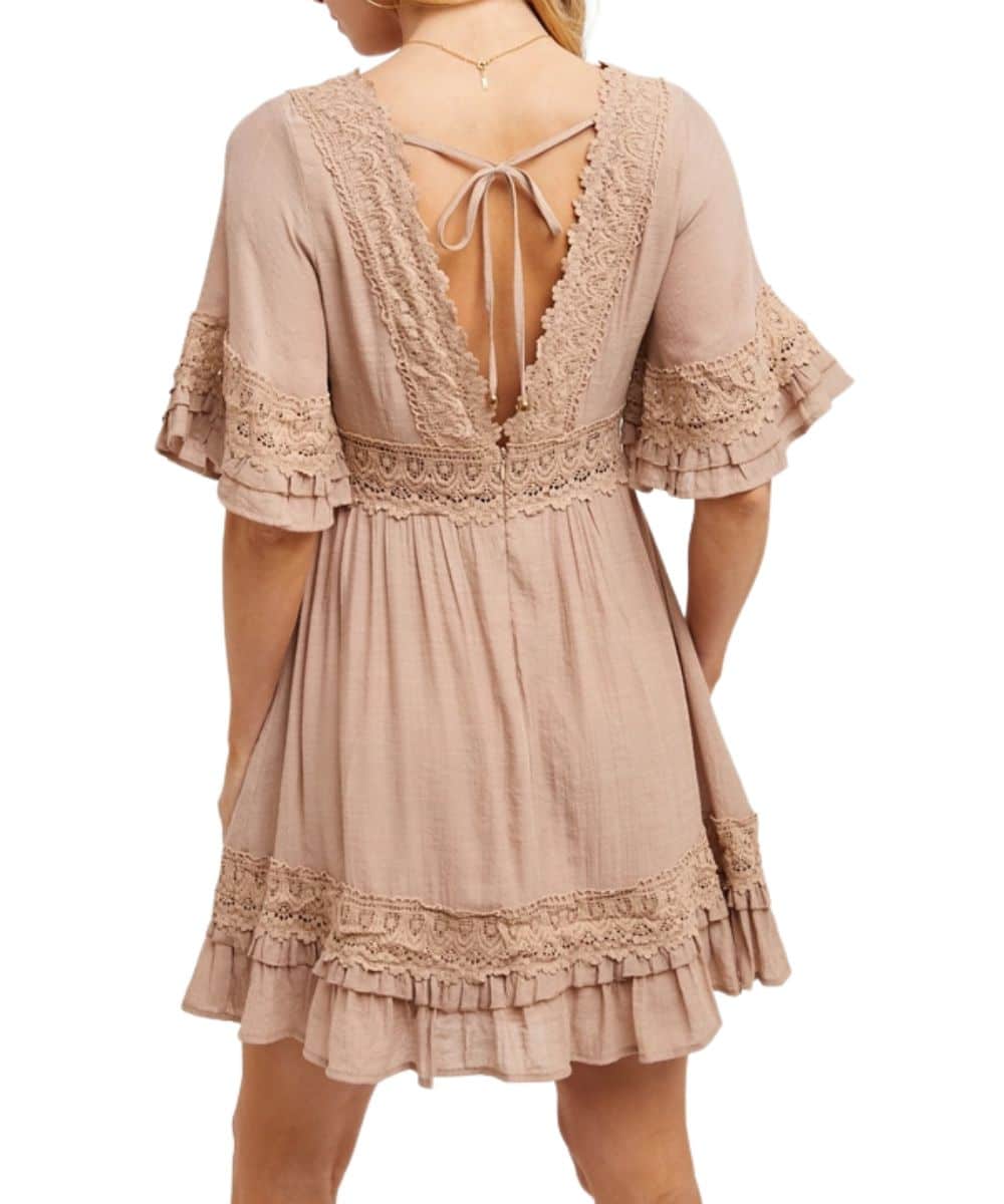 Bluivy Women's Lace Mini Dress - Image 2