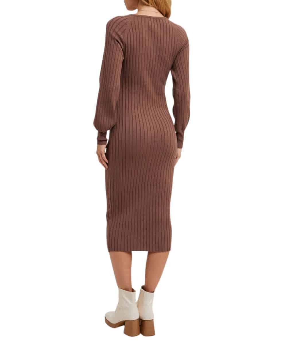 Bluivy Women's Sweater Midi Dress - Image 2