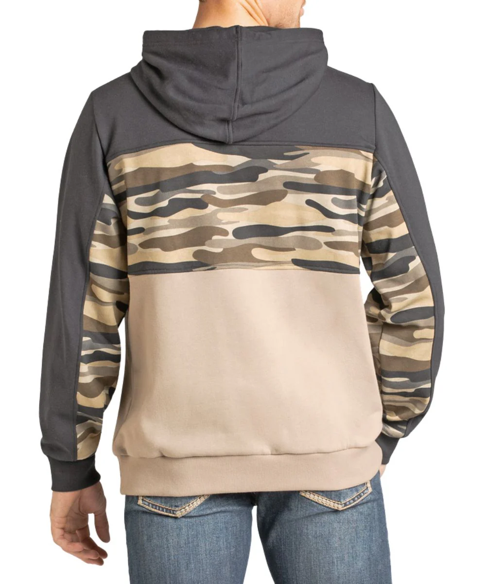 Rock & Roll Cowboy Men's Camo Block Hoodie - Image 2
