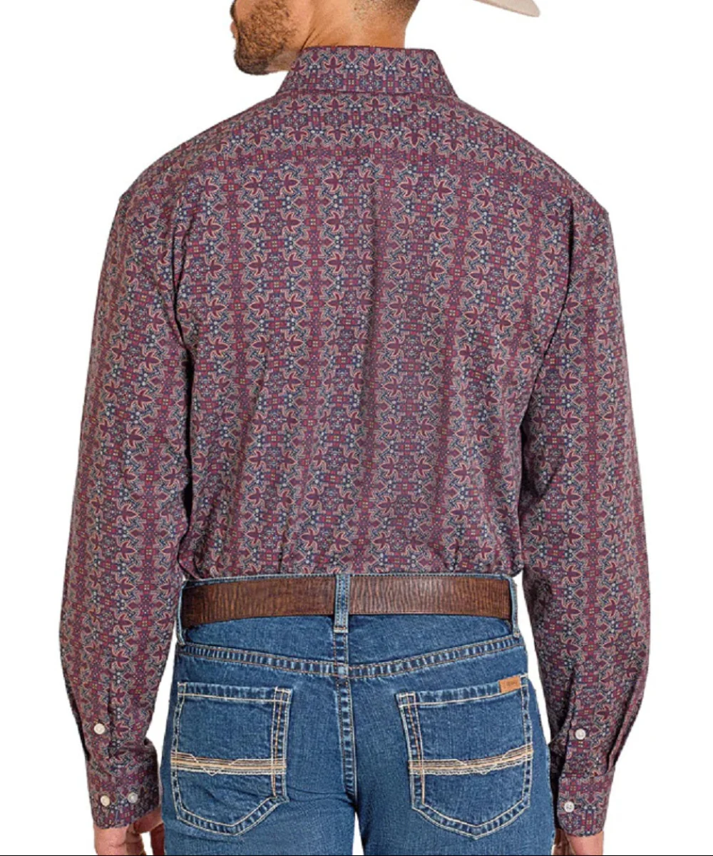 Rock & Roll Cowboy Men's ReFlex Button Down Shirt - Image 2