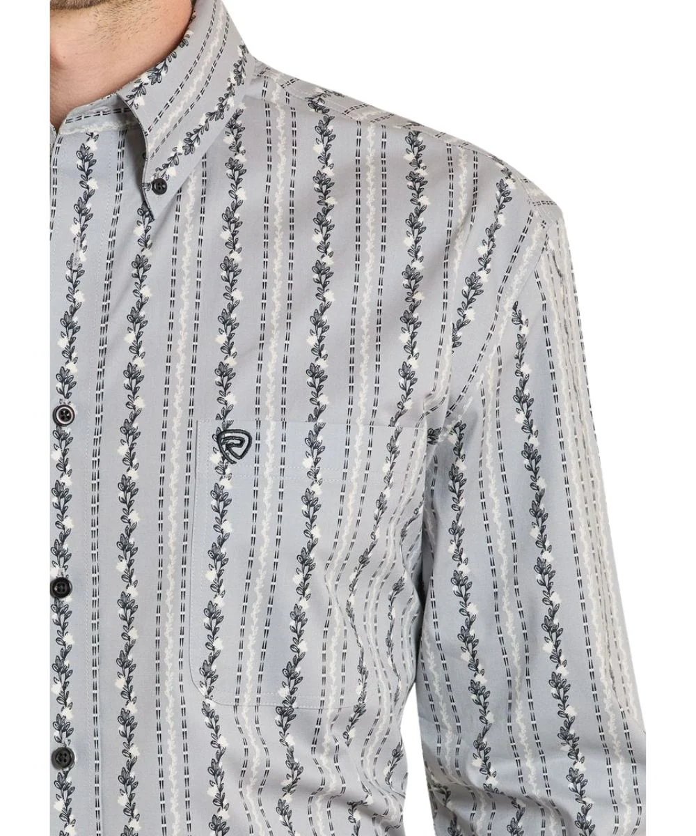 Rock & Roll Cowboy Men's ReFlex Button Down Shirt - Image 3