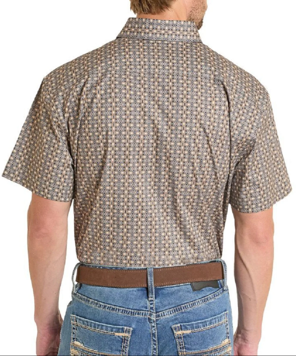 Rock & Roll Cowboy Men's ReFlex Button Down Shirt - Image 2