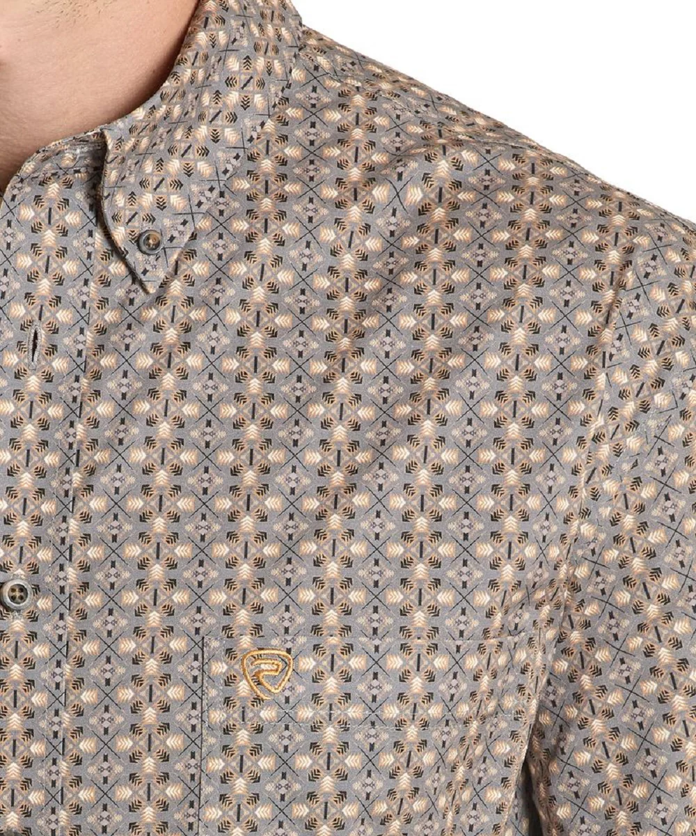 Rock & Roll Cowboy Men's ReFlex Button Down Shirt - Image 3