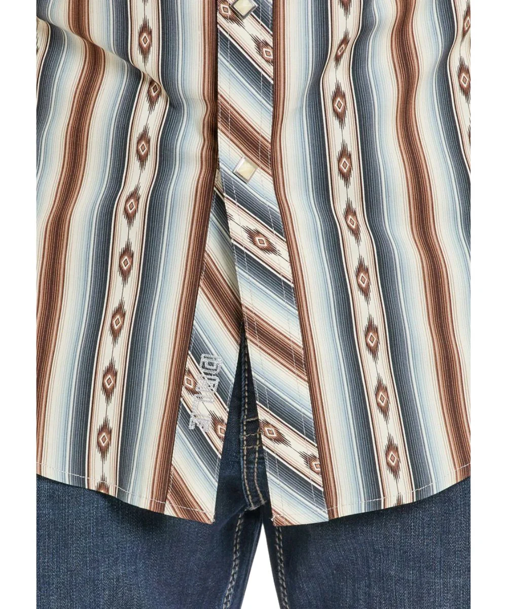 Rock & Roll Cowboy Men's Aztec Snap Shirt - Image 3