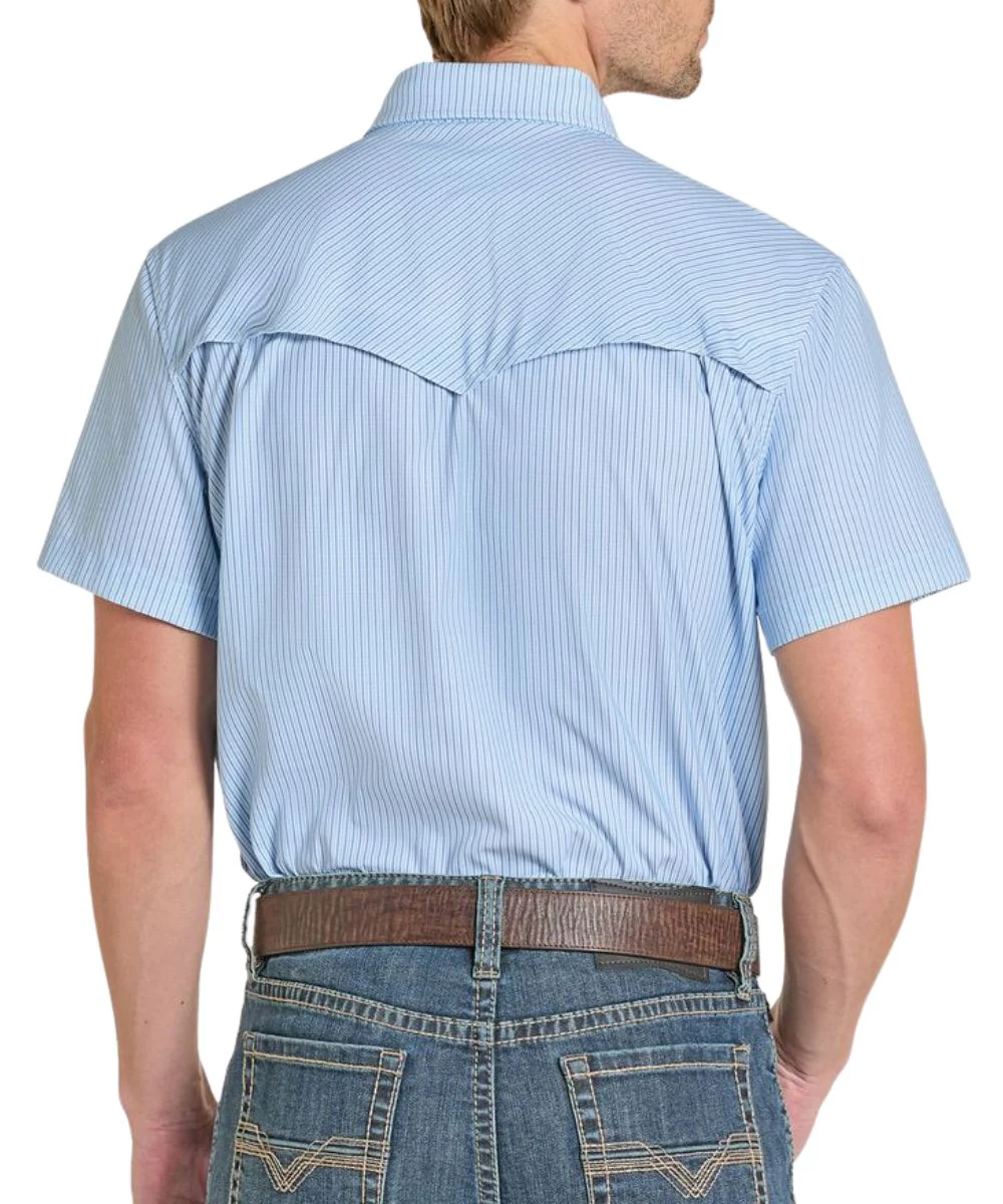 Rock & Roll Cowboy Men's Tek Western Snap Shirt - Image 2