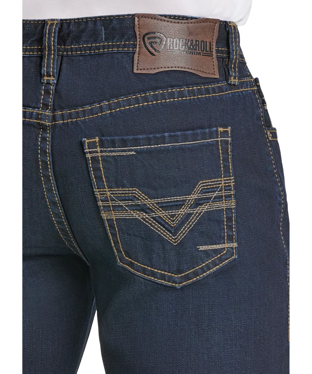 Rock & Roll Denim Men's Double Barrel Boot Cut Jean - Image 4