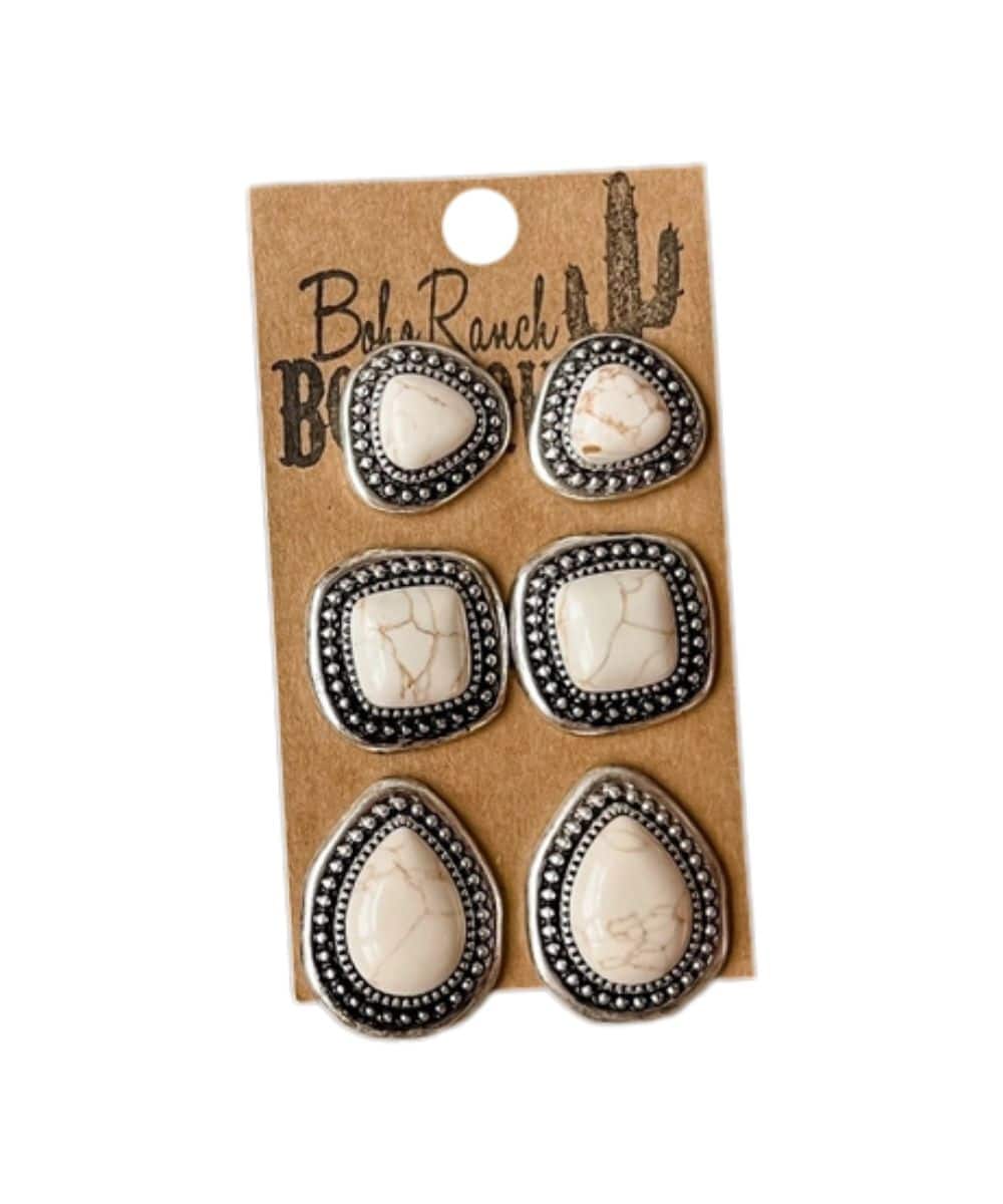 Boho Ranch Women's Southwestern Earring Set - Image 2