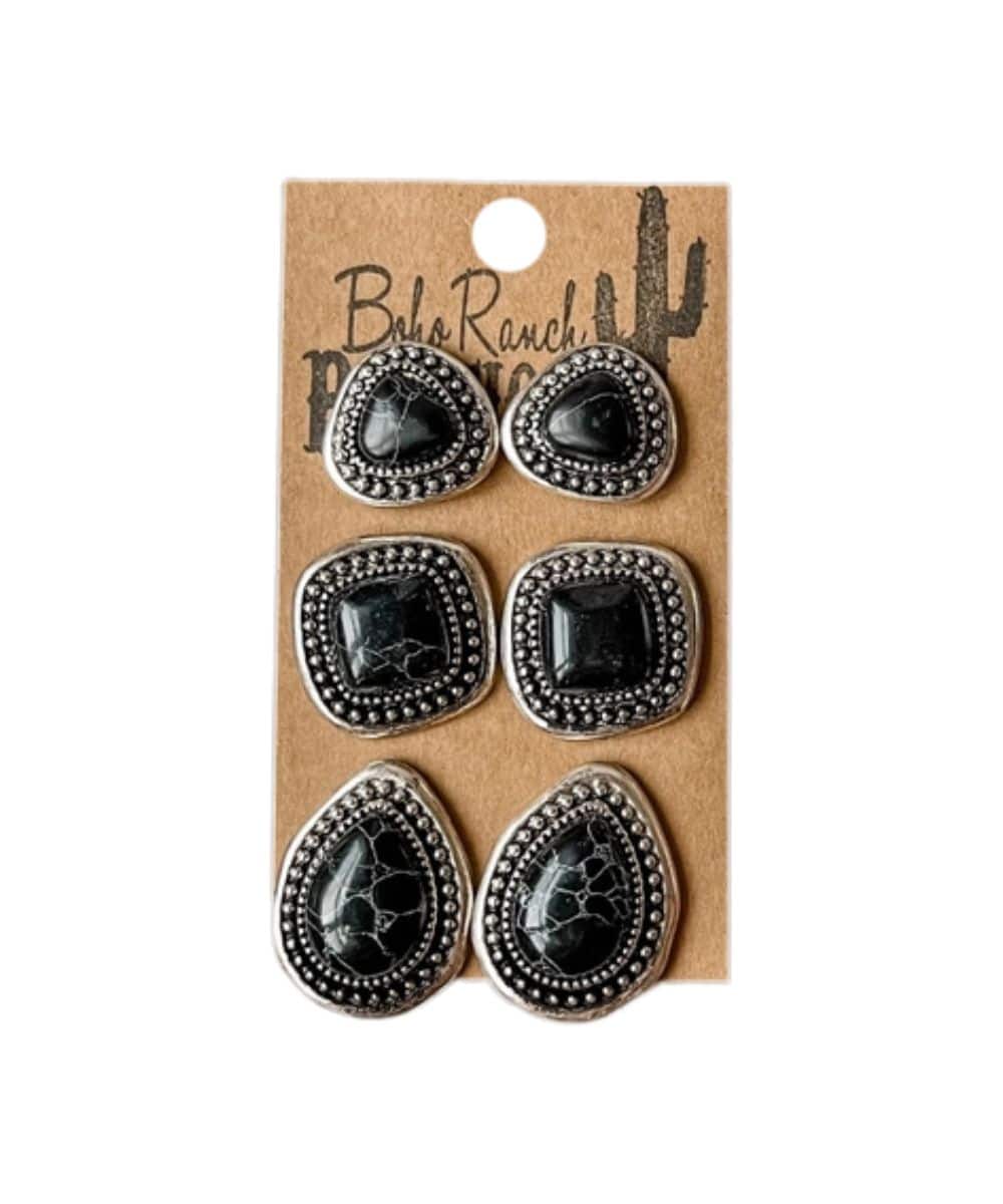 Boho Ranch Women's Southwestern Earring Set - Image 3